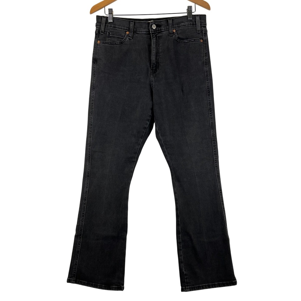 Signature Levis Bootcut Jeans Womens 8 W29 Black Wash Denim Classic Style